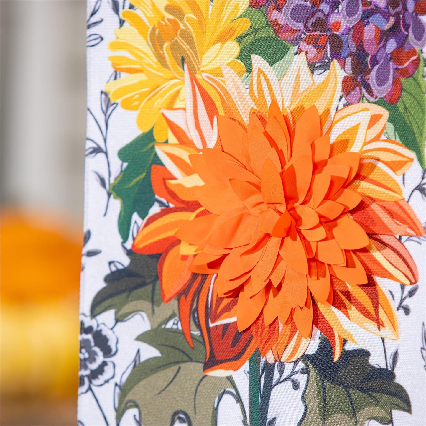Impressions Flag - Fall Floral Toile
