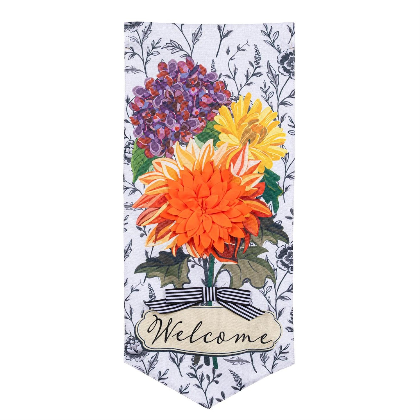 Impressions Flag - Fall Floral Toile