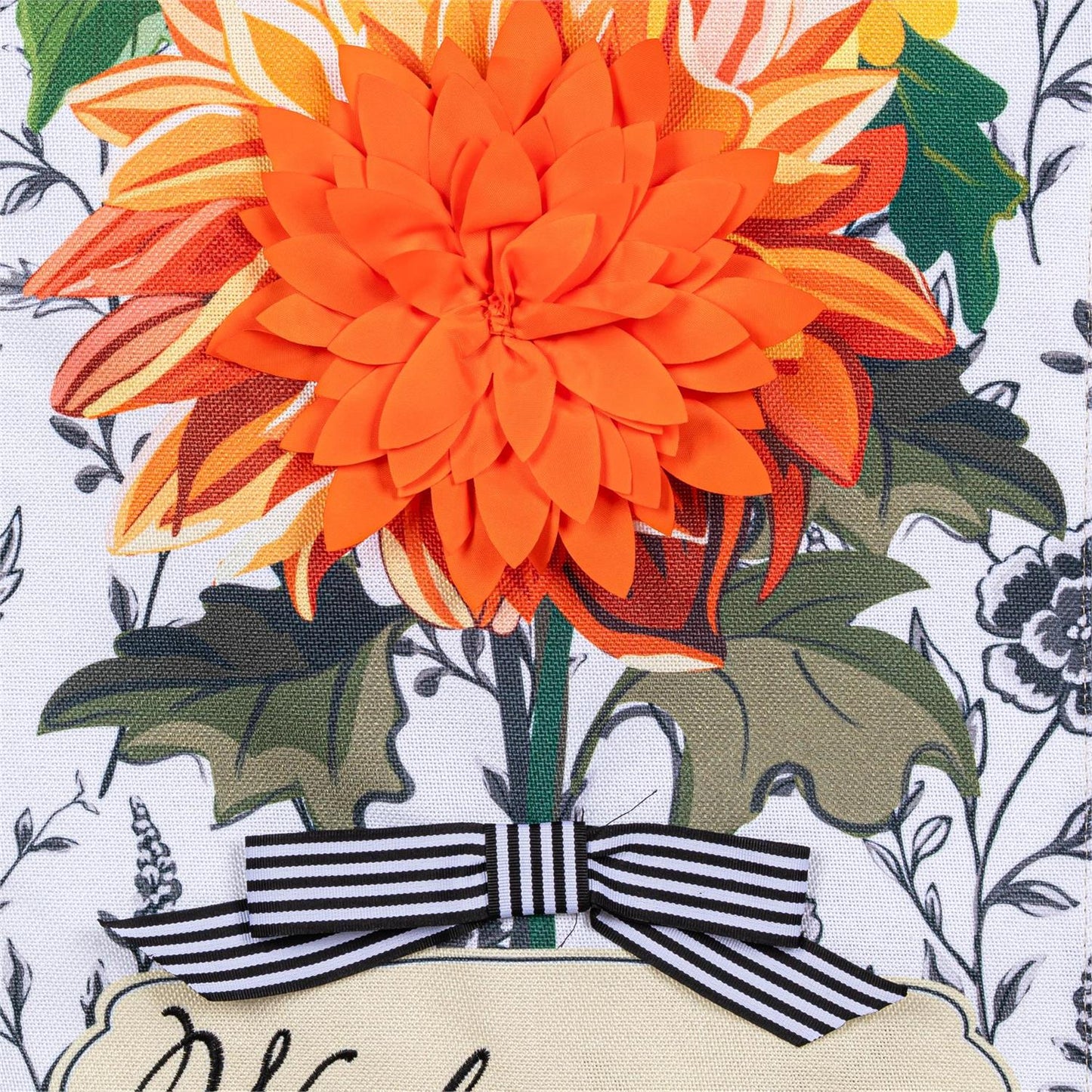 Impressions Flag - Fall Floral Toile