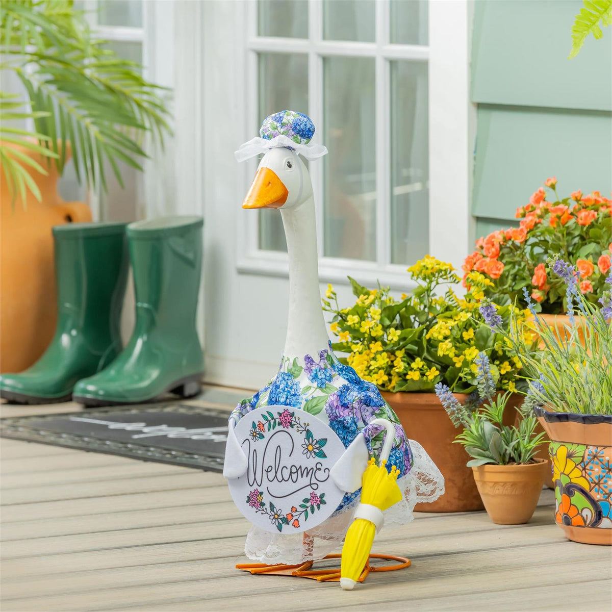Goose Outfit - Hydrangea Happiness
