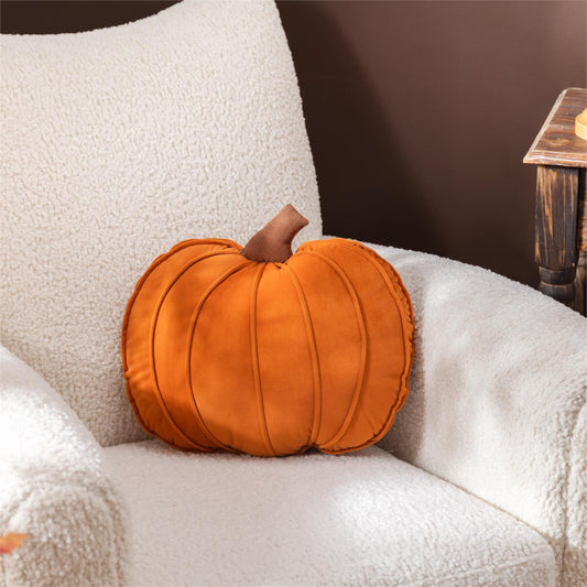 16"x14" Throw Pillow Shaped Pumpkin
