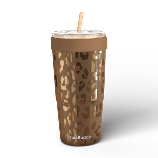 To-Go Buddy w/ Lid - Copper Leopard