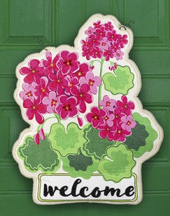 Estate Door Decor - Pink Geranium