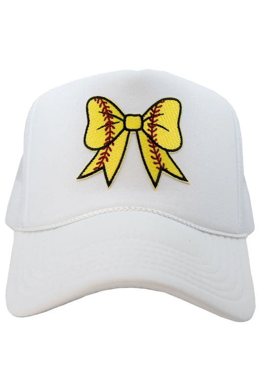 Foam Trucker Hat - Softball Bow