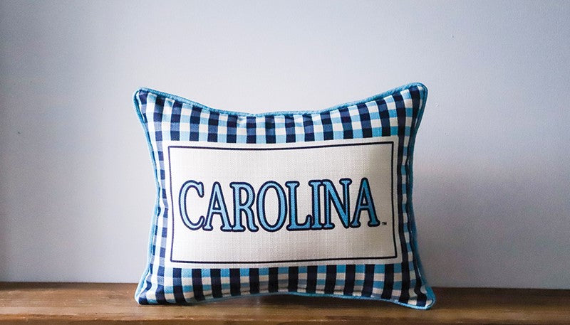Pillow - UNC Gingham