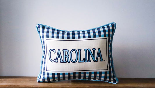 Pillow - UNC Gingham