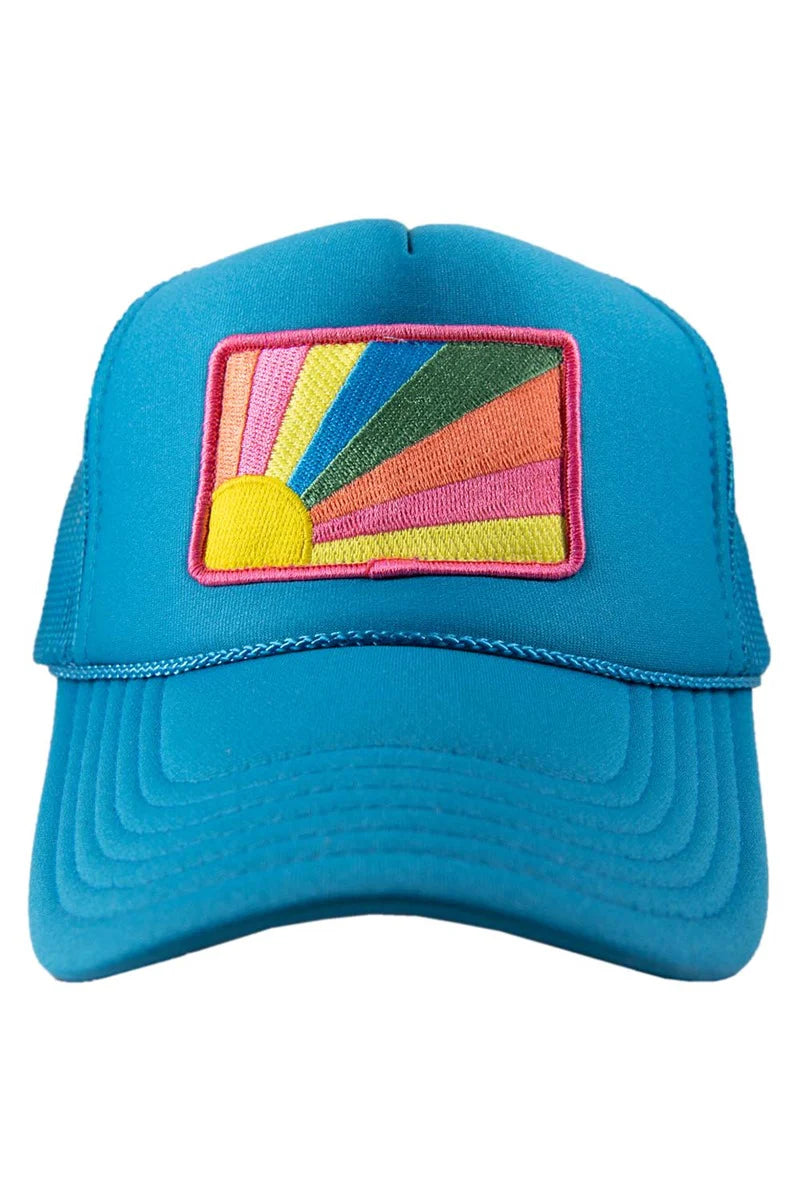 Foam Trucker Hat - Bursting Sunshine Blue