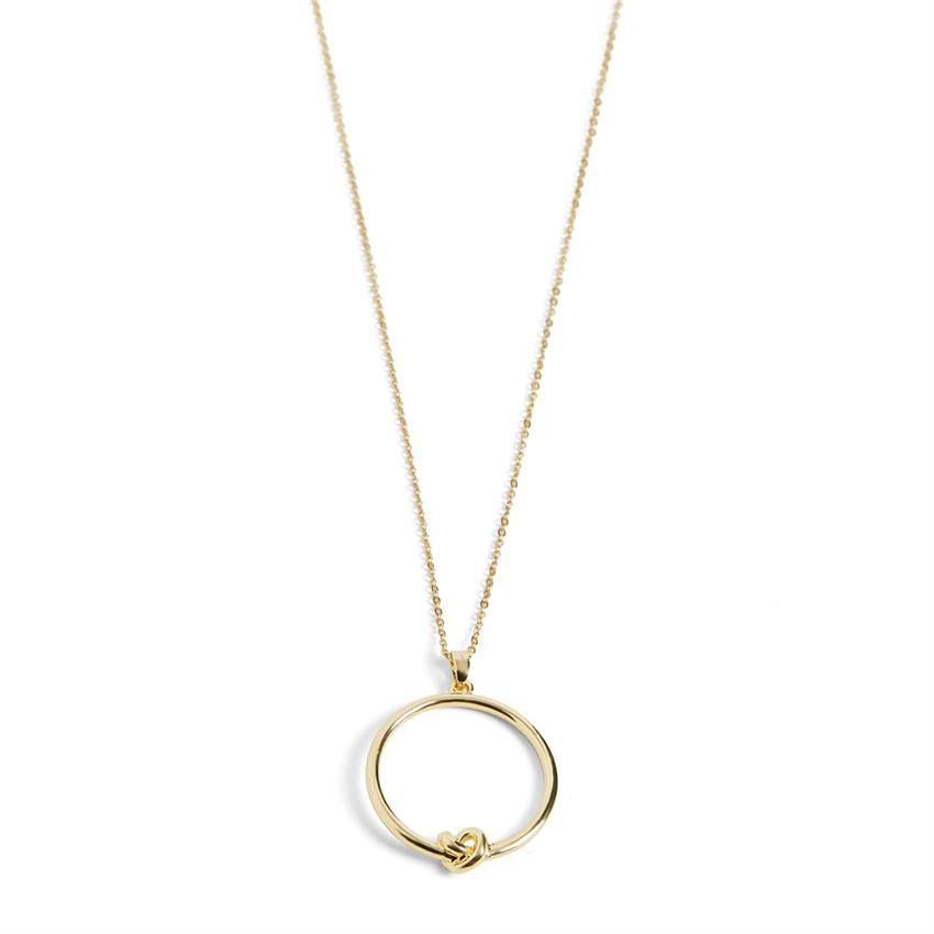 Whispers Gold Knot Necklace