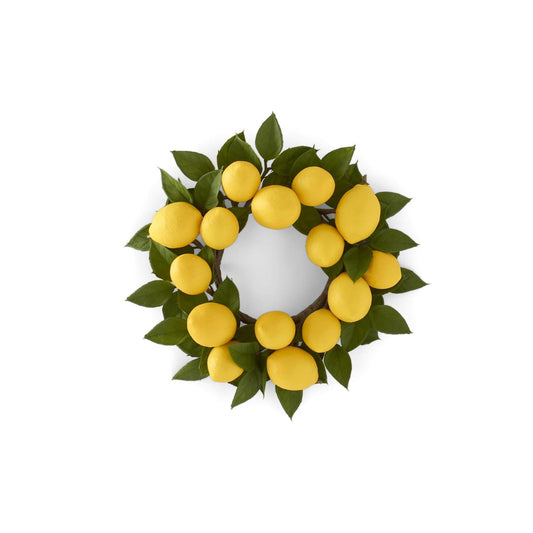 12 Inch Lemon & Foliage Candle Ring