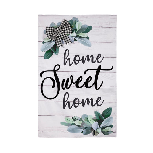 Home Sweet Home Eucalyptus House Flag