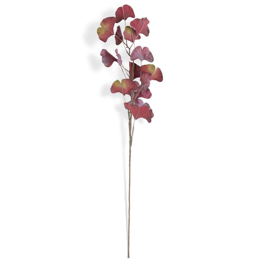 30" Burgundy Two-Tone Gingko Stem
