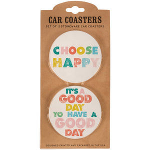 Natural Life Car Coaster Set