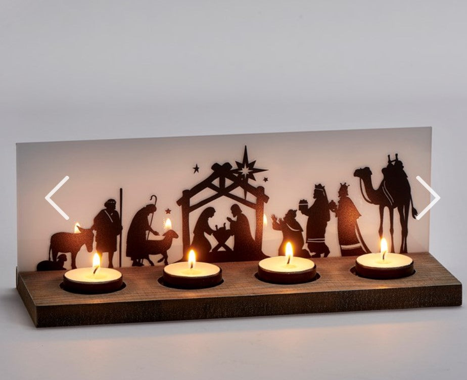 Nativity Tea Light