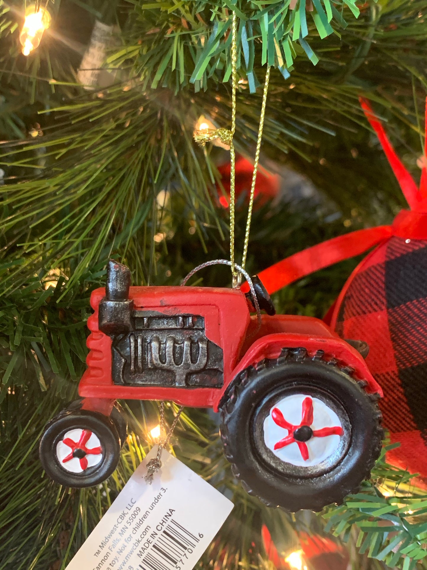 Red Tractor Ornament